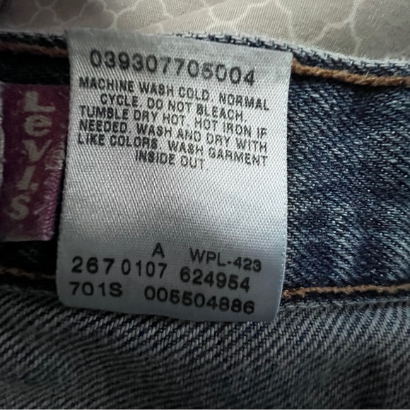 Levi 550 Medium Wash 42X30 Straight Leg Relaxed Denim Jeans - Picture 5 of 9